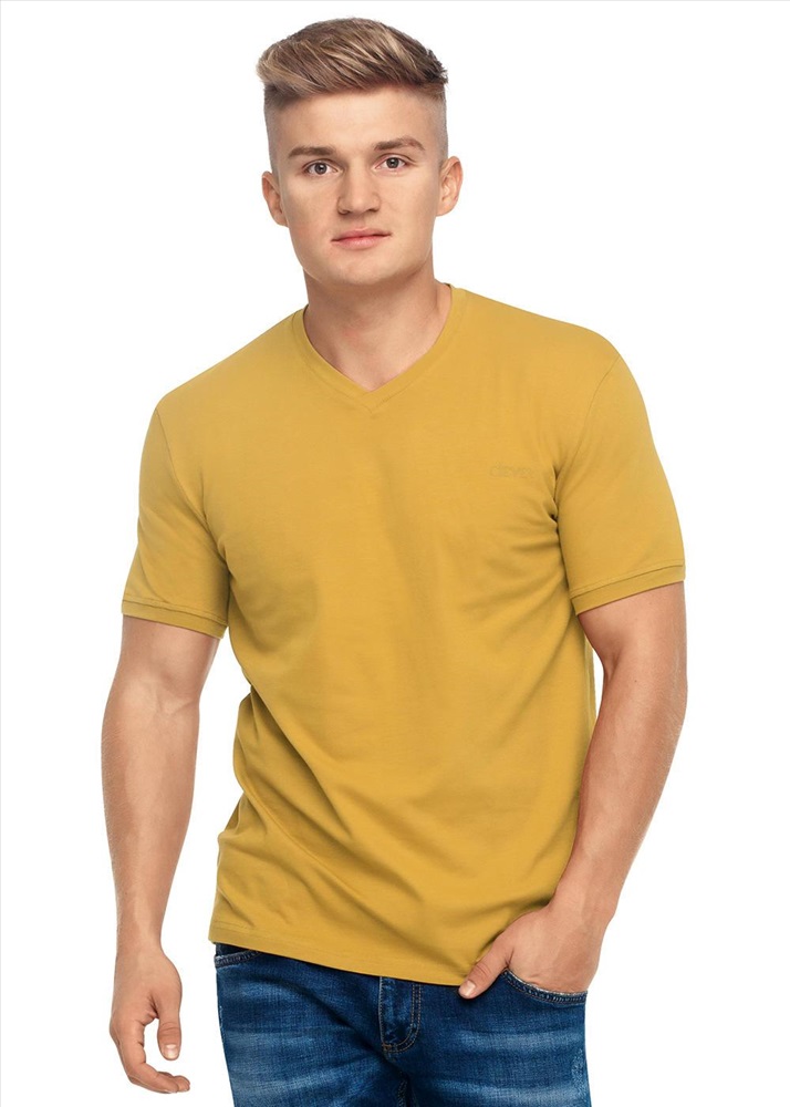 Футболка горчичная